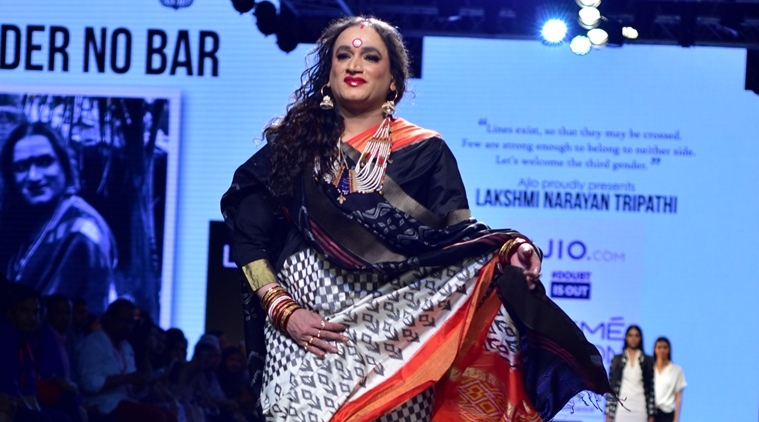 Transgender Activist Laxmi Narayan Tripathi Turns Showstopper At Lfw Fashion News The Indian