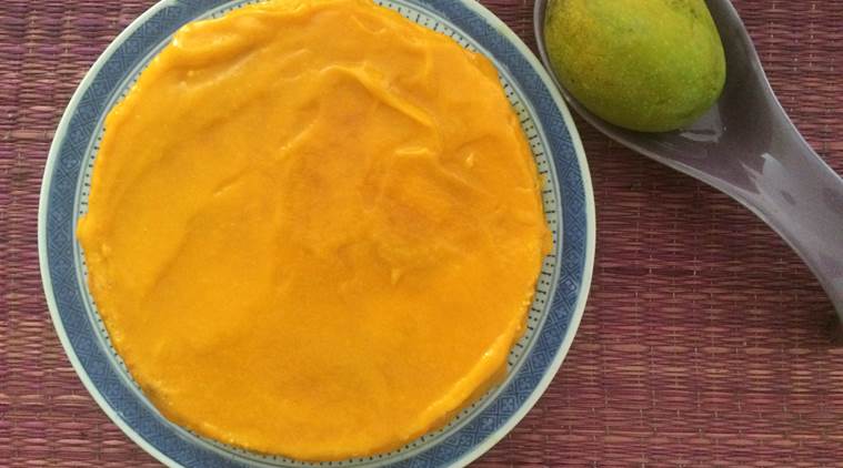 There's nothing like too much mango when you're baking an aamras cheesecake. (Photo: Bijal Vachharajani)