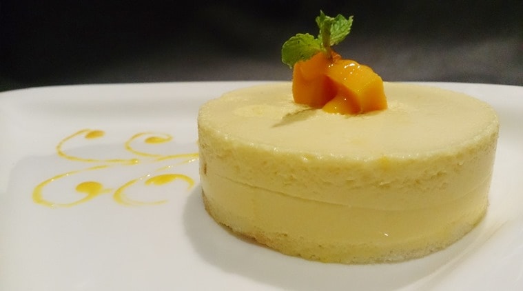 The Fresh Mango Dacquoise or mango mousse cake is our pick at the Mango Mantra spread at Joss in Mumbai.