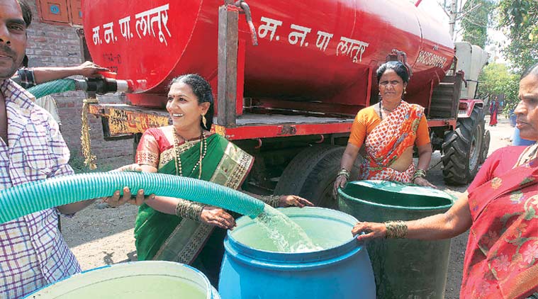 Marathwada drought, Latur, Marathwada, latur water crisis, latur city, marathwada drought, water train, jaldoot express, jaldoott express reaches latur, water train reaches latur