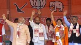 assam elections, assam assembly elections 2016, assam polls, narendra modi, modi assam campaign, assam bjp, election rally, Manmohan Singh, Sonia Gandhi, Tarun Gogoi, Bjp, congress, india news, election news, latest news, indian express