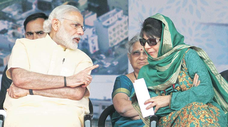 mehbooba mufti, narendra modi, pm narendra modi, mehbooba meets modi, mehbooba mufti narendra modi meeting, mehbooba meets pm, kashmir unrest mehbooba mufti, pm narendra modi on kashmir, kashmir issue, kashmir curfew, burhan wani, hizbul mujahideen, mehbooba mufti on burhan wani, india news, kashmir news, latest news, breaking news