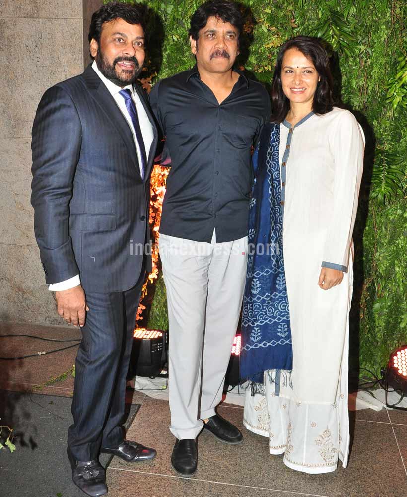 sreeja, sreeja reception, sreeja recpetion pics, sreeja marriage, chiranjeevi, chiranjeevi sreeja, chiranjeevi daughter, allu arjun, ram charan teja, venkaiah naidu, chandrababu naidu, aravind swami, rakulpreet, radhuka sarathkumar, sreeja wedding recpetion pics, entertainment