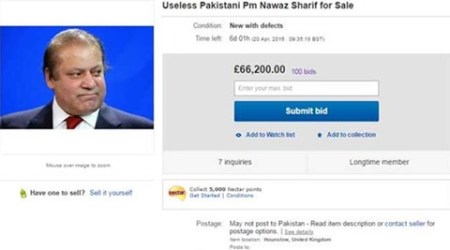 nawaz sharif, Shahbaz sharif, nawaz sharif ebay, ebay nawaz sharif, sharif on ebay, pakistan pm, pakistan pm on ebay, pakistan news