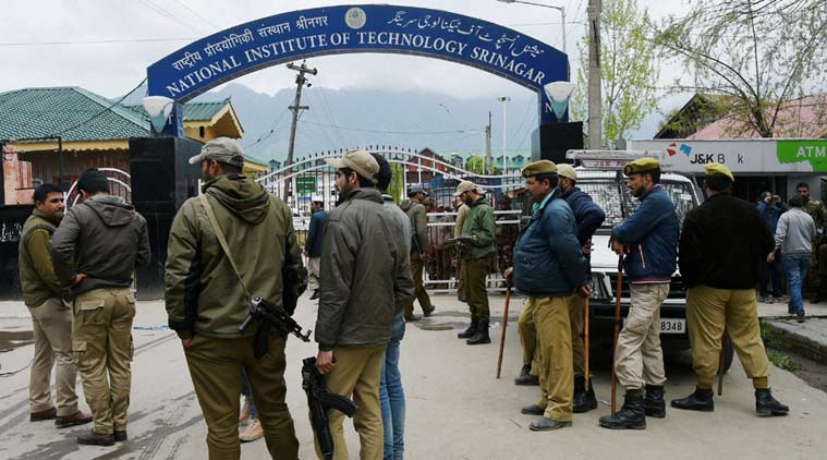 nit srinagar, srinagr nit, nit srinagar tension nit srinagar violence, Jammu and Kashmir, Mehbooba mufti, kashmir students, nit srinagar student clashes, hrd ministry, smriti irani nit srinagar, nit srinagar out station students, nationalism debate, kashmir news, education news, india news, J&K news, latest news