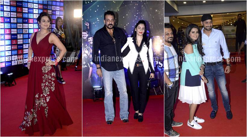 IPL 2016, Preity Zinta, Sanjay Dutt, Sanjay Dutt wife, Manyata Dutt, Geeta Basra, Harbhajan Singh, Geeta Basra Harbhajan Singh, Bhagyashree, Ronit Roy, IPL opening ceremony, IPL opening ceremony pics