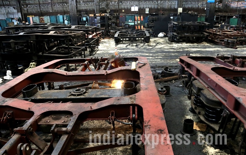 Matunga Central Railway workshop, Suresh Prabhu, Railway minister Suresh Prabhu, Central Railway, Railway Workshop, Mumbai Suburban Railway network, Mumbai Railway line, Matunga Central Railway workshop completes 100 years, Matunga Central Railway workshop celebrates 100 years, Matunga Central Railway workshop pics