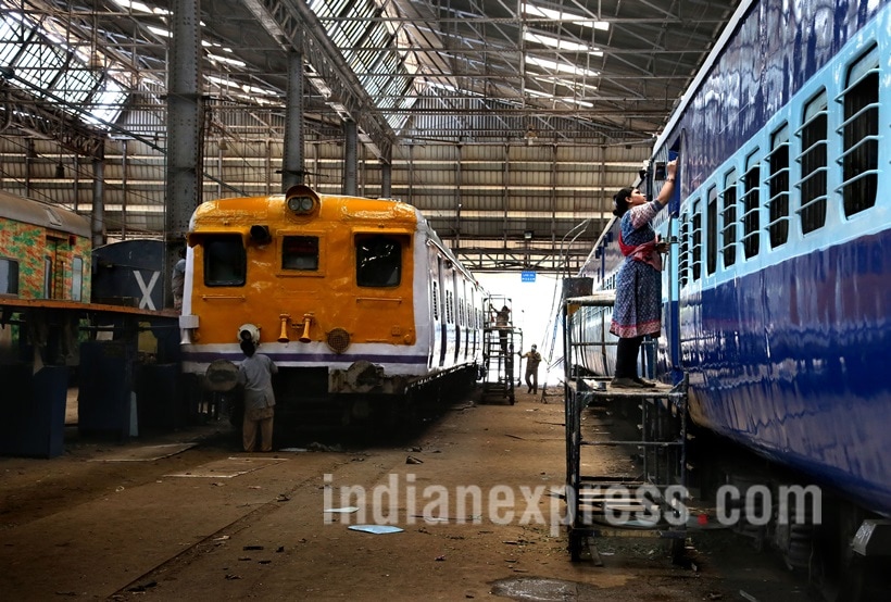 Matunga Central Railway workshop, Suresh Prabhu, Railway minister Suresh Prabhu, Central Railway, Railway Workshop, Mumbai Suburban Railway network, Mumbai Railway line, Matunga Central Railway workshop completes 100 years, Matunga Central Railway workshop celebrates 100 years, Matunga Central Railway workshop pics