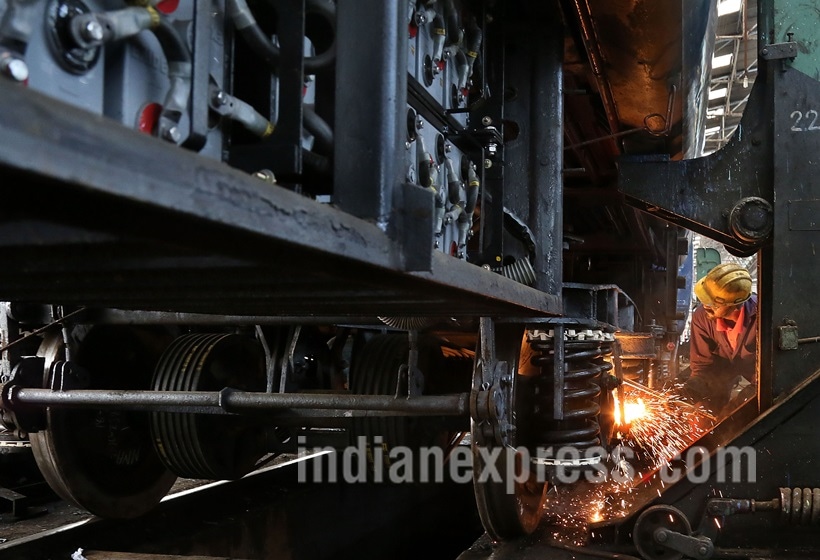Matunga Central Railway workshop, Suresh Prabhu, Railway minister Suresh Prabhu, Central Railway, Railway Workshop, Mumbai Suburban Railway network, Mumbai Railway line, Matunga Central Railway workshop completes 100 years, Matunga Central Railway workshop celebrates 100 years, Matunga Central Railway workshop pics