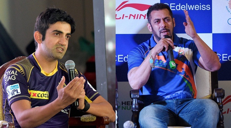 Salman Khan, Salman, Salman Khan Goodwill Ambassador, Gautam Gambhir, Gambhir, Gambhir KKR, KKR Gambhir, Rio Olympics, Olympics 2016, Gambhir Salman, Salman Gambhir