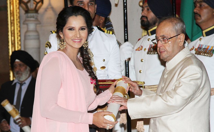 sania miza, mirza, sania, sania mirza padma bhushan, sania mirza padma, rashtrapati bhawan, sania mirza pictures
