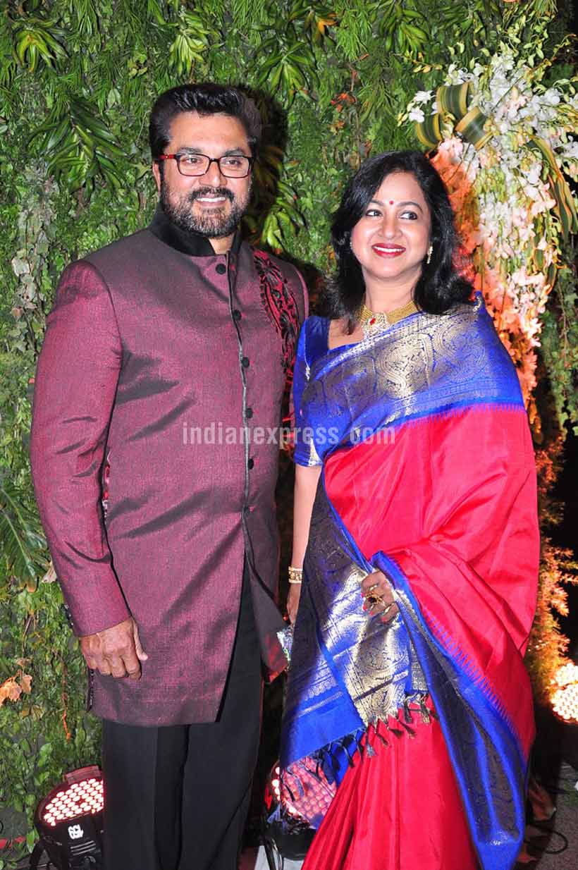 sreeja, sreeja reception, sreeja recpetion pics, sreeja marriage, chiranjeevi, chiranjeevi sreeja, chiranjeevi daughter, allu arjun, ram charan teja, venkaiah naidu, chandrababu naidu, aravind swami, rakulpreet, radhuka sarathkumar, sreeja wedding recpetion pics, entertainment
