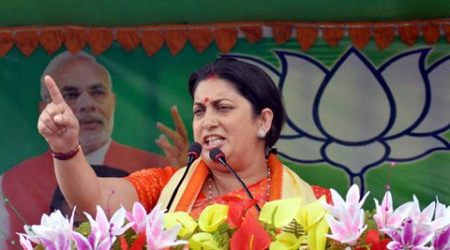 parrikar, smriti irani, manohar parrikar goa, goa elections, smriti irani goa elections, goa polls smriti irani, smriti irani manohar parrikar, india news