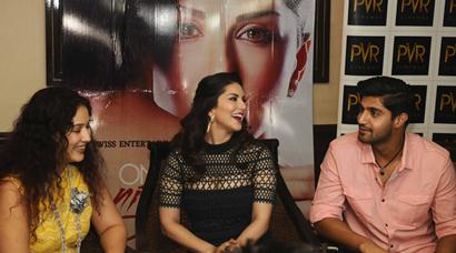 Sunny Leone promotes ‘One Night Stand’ with co-actor Tanuj Virwani ...