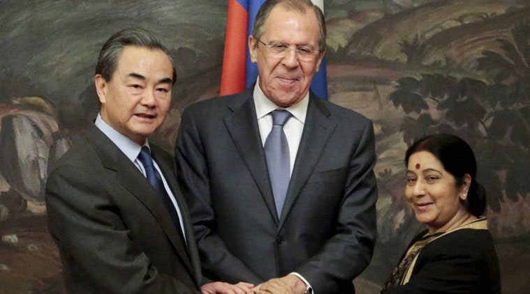 sushma swaraj, Masood Azhar, masood ban, jem chief ban, UN masood ban, Wang Yi, China, Sushma swaraj china, Masood Azhar, sushma swaraj chinese counterpart, United Nations, UN terrorism, India news, india China
