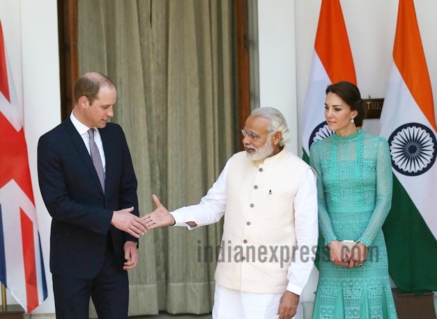 Prince Williams, Catherine, Kate Middleton, Prince Wiiliams india visit, Narendra Modi, Prime minister Narendra Modi, PM Modi, Kate Middleton meets Modi, Prince williams Modi, Modi Prince williams, Prince williams at india gate, Prince williams in New Delhi, Duchess of Cambridge, india news