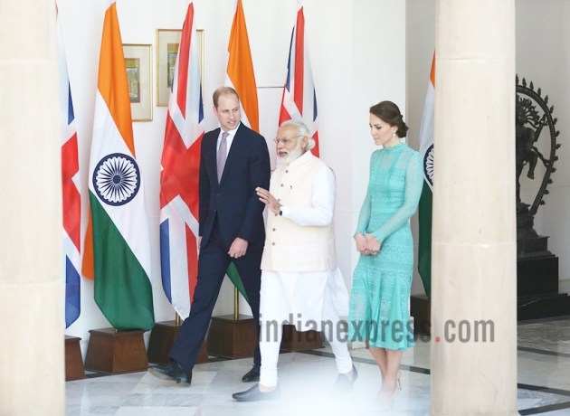 Prince Williams, Catherine, Kate Middleton, Prince Wiiliams india visit, Narendra Modi, Prime minister Narendra Modi, PM Modi, Kate Middleton meets Modi, Prince williams Modi, Modi Prince williams, Prince williams at india gate, Prince williams in New Delhi, Duchess of Cambridge, india news