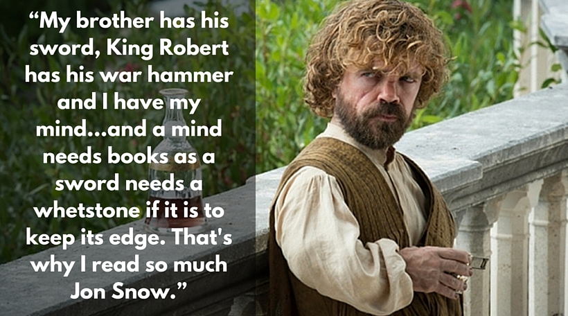 tyrion lannister quotes cursed with idiot