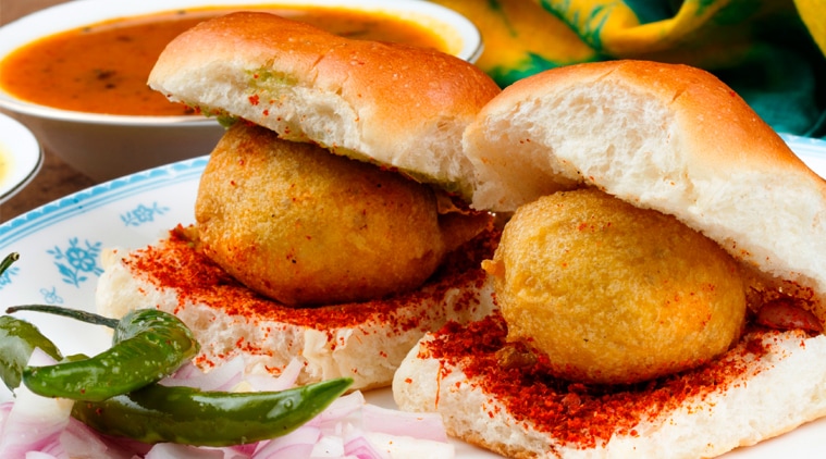 Chinese chicken vada pav at The Ancient Barbeque's Banta & Gola Festival in Gurgaon.