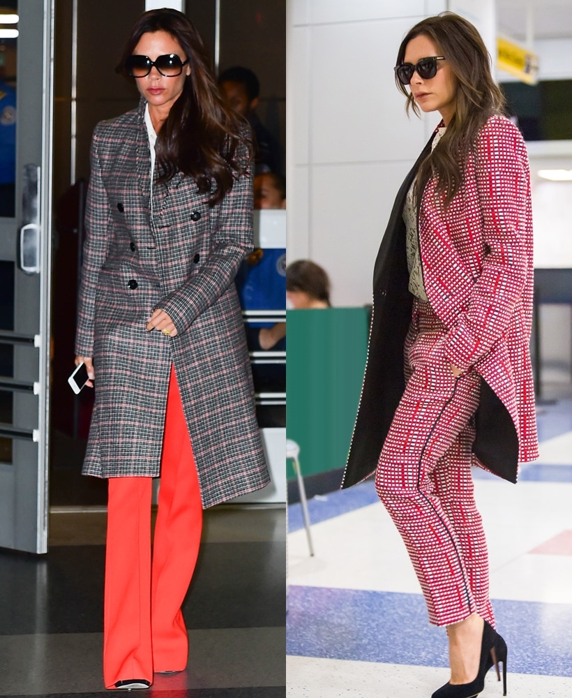 Victoria Beckham, best-dressed celeb travellers, Amal Clooney, Kendall Jenner, Angelina Jolie, Gwen Stefani, Charlize Theron, Taylor Swift, Marion Cotillard, Lupita Nyong’O, Heidi Klum, Elizabeth Saltzman