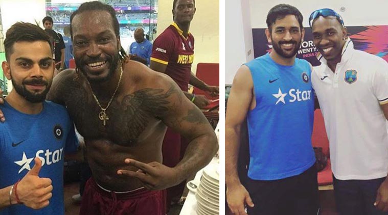 Virat Kohli, MS Dhoni, West Indies dressing room, West Indies Kohli pictures, Chris Gayle, Gayle Kohli, Dhoni Bravo, Cricket News, Cricket