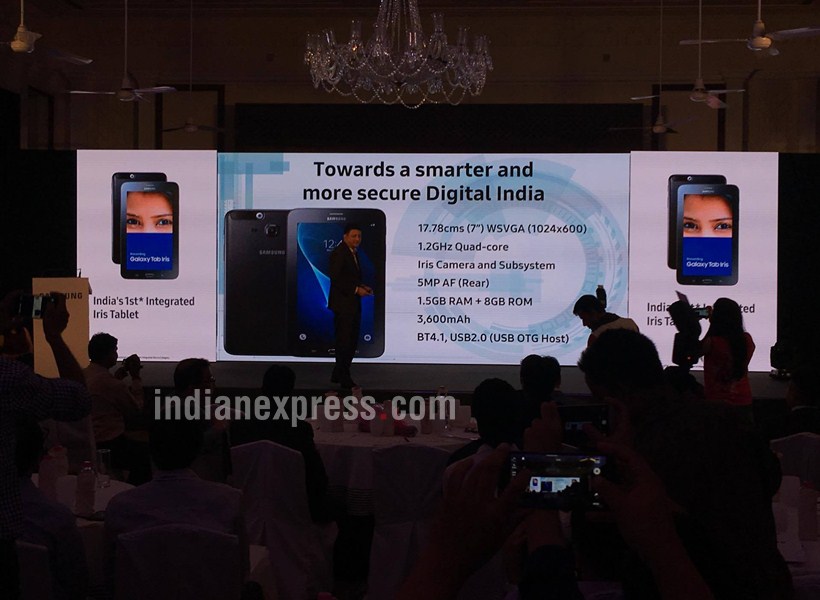 Samsung Tab Iris, Samsung new tablet, Samsung Made in India tablet, Samsung Tab Iris specs,Samsung, Samsung Tab Iris price, Samsung Tab Aadhaar data, tablets, technology, technology news