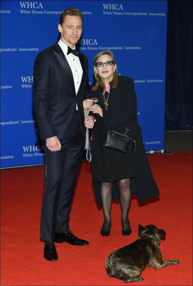 Tom Hiddleston, Carrie Fisher