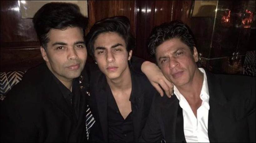 shah rukh khan, aryan khan, karan johar