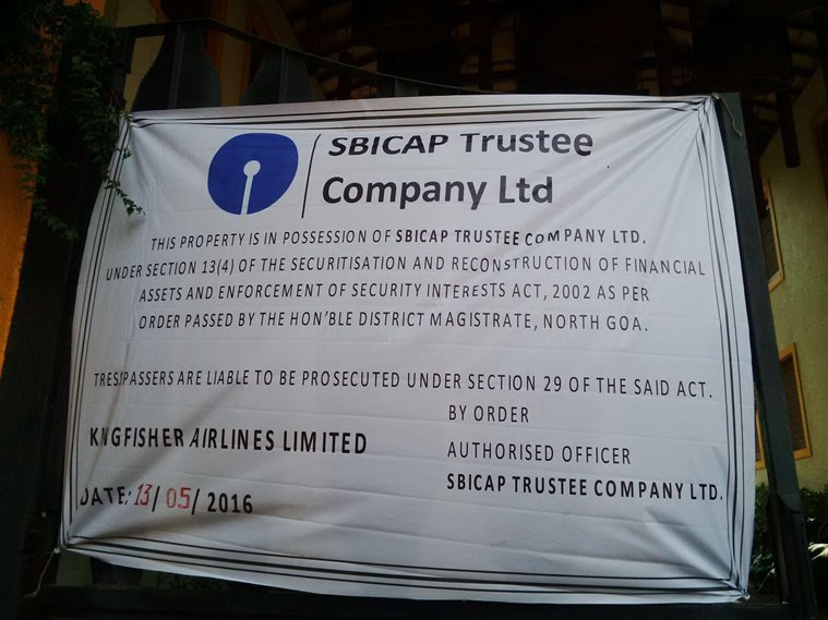 The notice put up by SBICAP