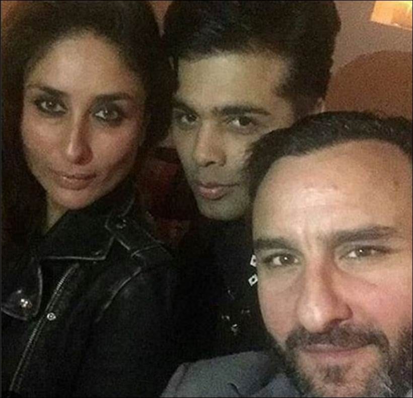 kareena kapoor khan, saif ali khan, karan johar