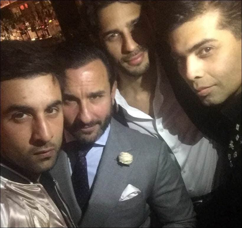 saif ali khan, sidharth malhotra, karan johar, ranbir kapoor