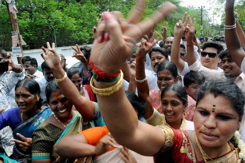 elections 2016, west bengal elections, west bengal elections 2016, mamata banerjee, tmc, tmc celebrations, tamil nadu elections, tamil nadu elections 2016, jayalalithaa, jayalalithaa win, aiadmk, aiadmk celebrations, assam elections, assam elections 2016, Sarbananda Sonwal, bjp, bjp assam, bjp celebrations, Sarbananda Sonwal win