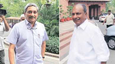 manohar parrikar, a k anthony, vvip chopper deal, agustawestland chopper deal, vvip chopper scam parrikar, parrikar anthony, india news