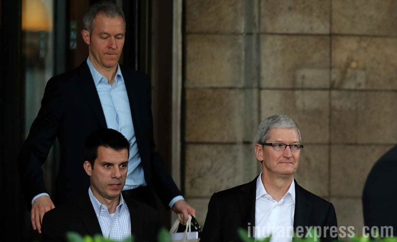 Apple, Tim Cook, Apple CEO Tim Cook, Tim Cook India visit, Tim Cook India visit, Tim Cook in India, Tim Cook visit, Tim Cook Mumbai, Tim Cook India exclusive pictures, Tim Cook india hyderabad, India development centre, India new iphone, technology, technology news