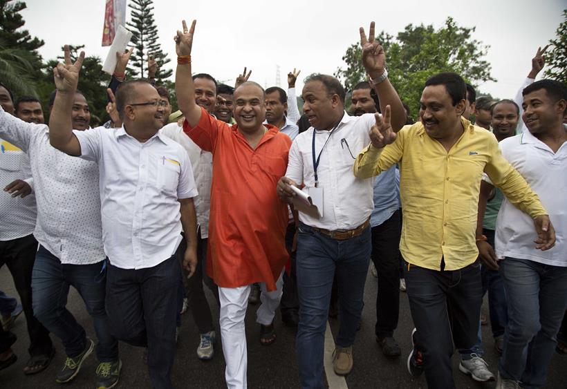 elections 2016, west bengal elections, west bengal elections 2016, mamata banerjee, tmc, tmc celebrations, tamil nadu elections, tamil nadu elections 2016, jayalalithaa, jayalalithaa win, aiadmk, aiadmk celebrations, assam elections, assam elections 2016, Sarbananda Sonwal, bjp, bjp assam, bjp celebrations, Sarbananda Sonwal win