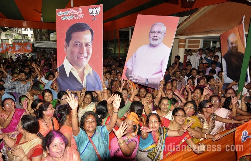 elections 2016, west bengal elections, west bengal elections 2016, mamata banerjee, tmc, tmc celebrations, tamil nadu elections, tamil nadu elections 2016, jayalalithaa, jayalalithaa win, aiadmk, aiadmk celebrations, assam elections, assam elections 2016, Sarbananda Sonwal, bjp, bjp assam, bjp celebrations, Sarbananda Sonwal win