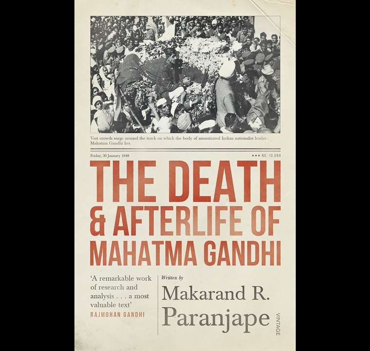 The cover of Makarand R Paranjape's book The Death and Afterlife of Mahatma Gandhi.