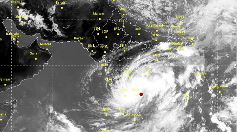 Image result for Cyclone Gaja expected to hit coastal Tamilnadu & AP