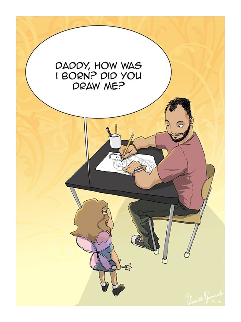 Single Dad Illustrates Life With His Daughter In Heart Warming Drawings