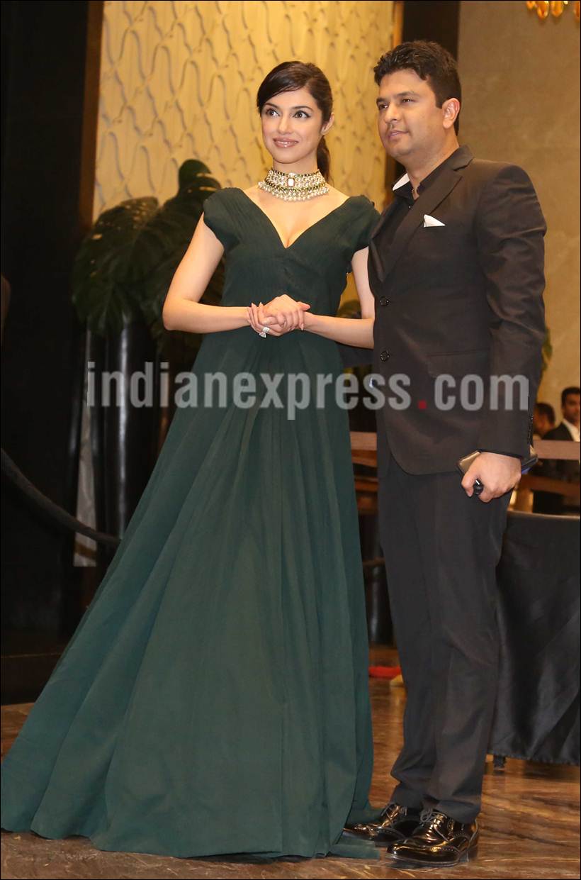 Preity Zinta, Preity Zinta reception, Preity Zinta wedding reception, Gene Goodenough, Divya Kumar Khosla, Bhushan Kumar