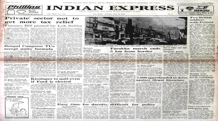  Nepalese-British expedition, Mt Everest, Bronco Lan, Sanjay Gandhi, congress, emergency period, om mehta, forty years ago, indian express editorial