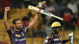 IPLPathanKKT IPL 2016, KKR vs RCB, RCB vs KKR, KKR RCB, RCB KKR, Yusuf Pathan, Andre Russell, Pathan Russell, Russell Pathan, Indian Premier League, IPL 2016, Cricket News, Cricket