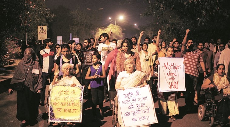 JNU, JNU row, JNUSU president, JNU probe, JNU febuary 9, feb 9 event, students surname list, HLEC, JNU HLEC, indian express JNU