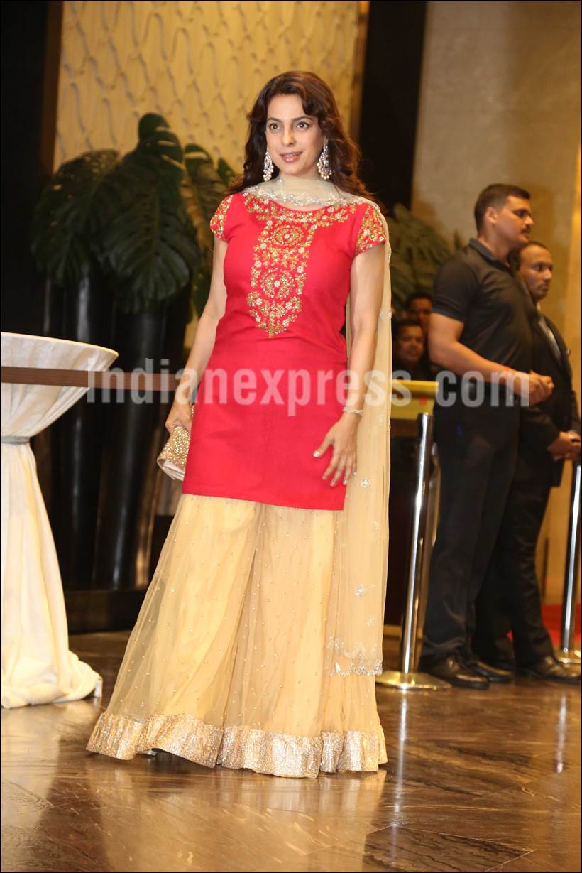 Preity Zinta, Preity Zinta reception, Preity Zinta wedding reception, Gene Goodenough, Juhi Chawla