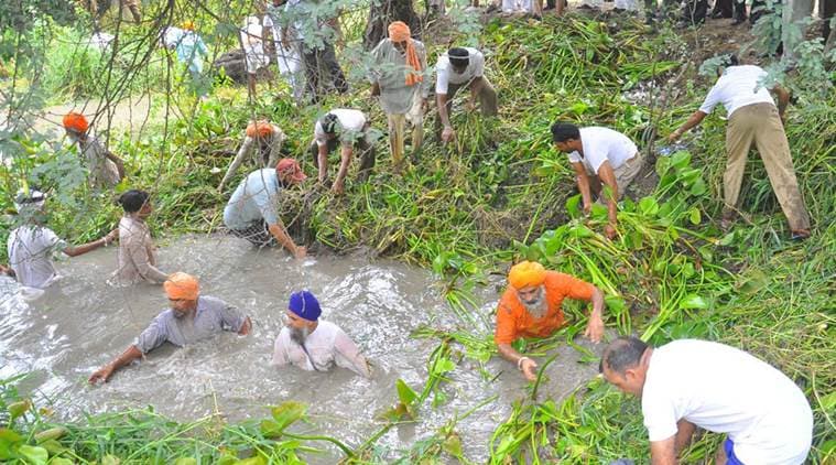Kali Bein, beas river Kali Bein, Kali Bein beas rivulet, Kali Bein cleaning, Kali Bein project, praskash singh badal, punjab Kali Bein project, punajb news, latest news