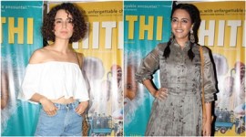 kangana ranaut, swara bhaskar, anurag kashyap, thithi, kannada film thithi, thithi screening, thithi screening pics, kangana pics, swara pics, gulshan deviah, shekhar kapur, raam reddy, entertainment news, entertainment
