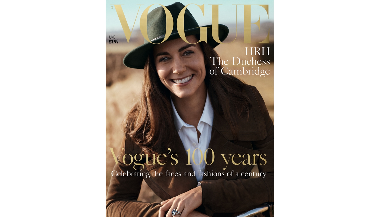 Cover star: Duchess Kate Middleton poses for British edition of