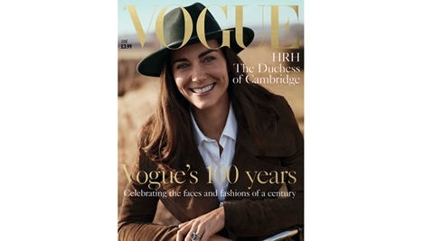 Cover star: Duchess Kate Middleton poses for British edition of Vogue ...