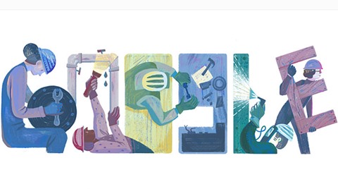 Labour Day, Labour Day 2016, Google doodle, Google doodle Labour Day 2016, International Worker's Day, May Day, eight hour day, employee perks, eight-hour work day, Reasonable wages, breaks, paid vacation, Antarrashtriya Shramik Diwas, Kamgar Din,
