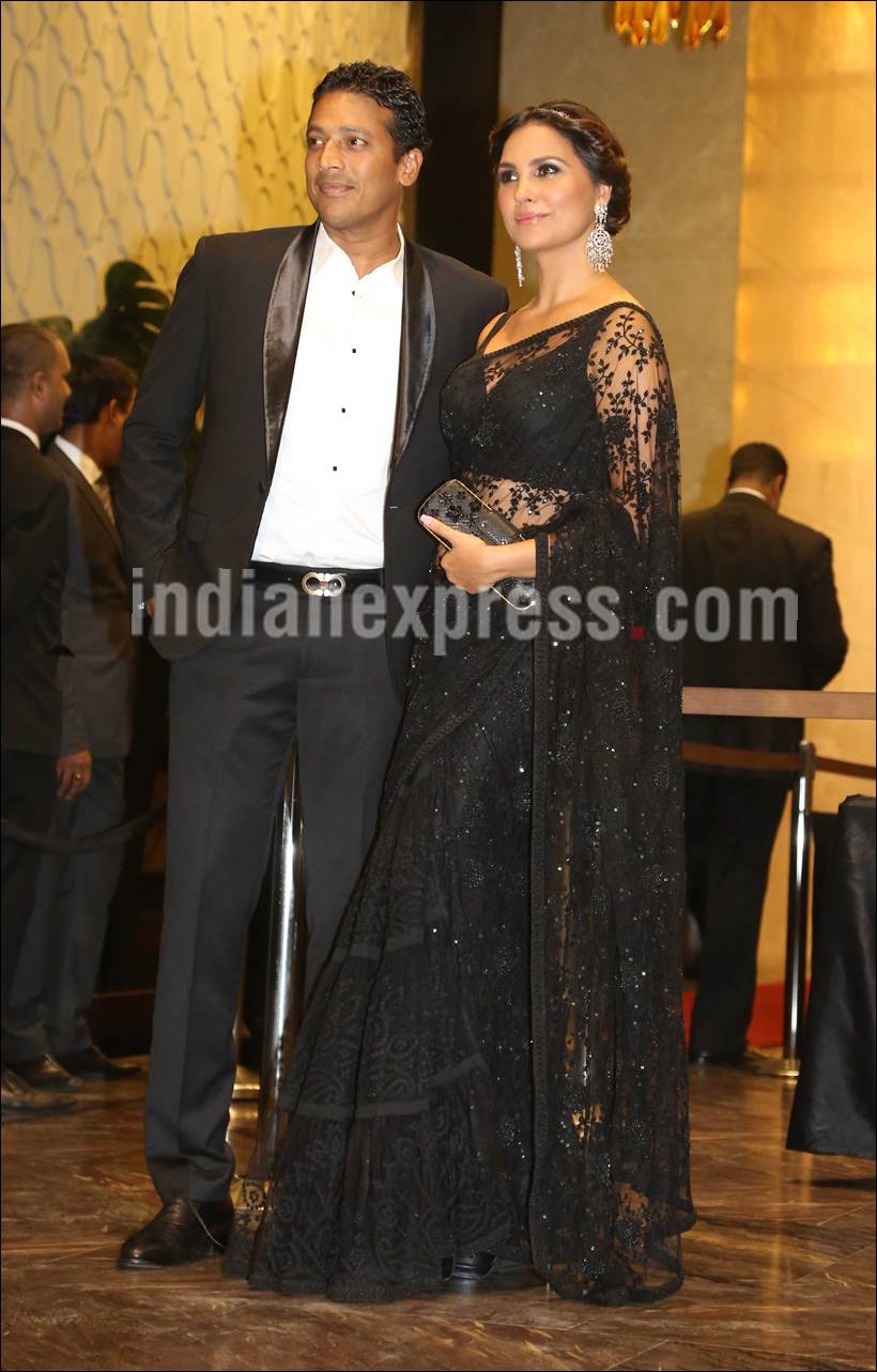 Preity Zinta, Preity Zinta reception, Preity Zinta wedding reception, Gene Goodenough, Lara Dutta, Mahesh BHupathi